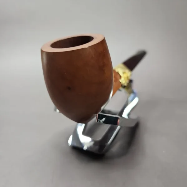 Pre-Kaywoodie KBB Blue Line Bakelite w/ Gold Smooth Billiard Estate Briar Pipe, Unsmoked - Image 6