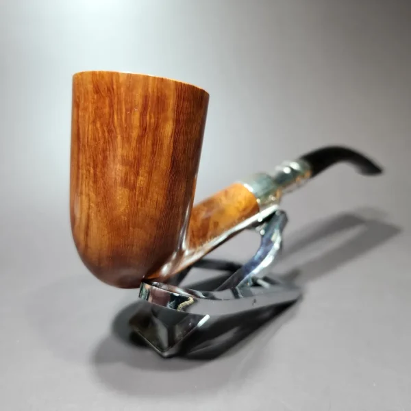 James Upshall P Grade XL Dublin w/ Silver Spigot Estate Briar Pipe, Unsmoked - Image 6