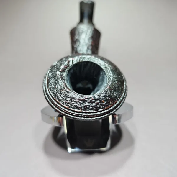 Jared Coles Sandblasted Long Shank Rhodesian Handmade Briar Pipe, New - Image 6