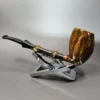 Emiliano Smooth Elf w/ Bamboo Handmade Briar Pipe, New - Image 6