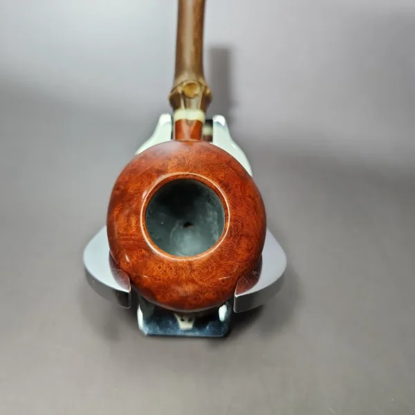 Ichi Kitahara 2012 Smooth Tomato w/ Bamboo Estate Briar Pipe, Unsmoked - Image 6