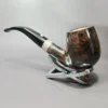 Barling Admiral Ye Olde Wood Bent Billiard Estate Briar Pipe, Unsmoked, 9mm - Image 6