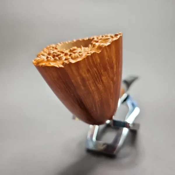 Claudio Cavicchi CCCC Smooth Plateau Dublin w/ Silver Estate Briar Pipe, Unsmoked - Image 6
