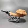 Pipe Tristan Sandblasted Squat Rhodesian Handmade Briar Pipe, New - Image 6