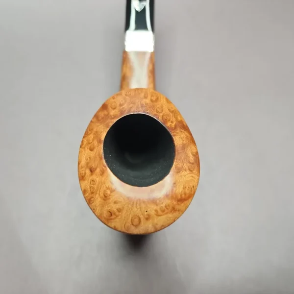 Viprati 4 Clover Smooth Freehand Sitter Estate Briar Pipe, Italian Estates - Image 6