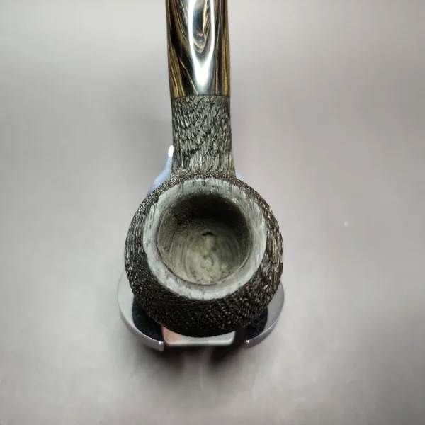 Zack Hamrick Sandblasted Morta Author Estate Pipe, Unsmoked - Image 6