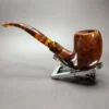 Dave Neeb Smooth Bent Billiard Handmade Briar Pipe, New - Image 6