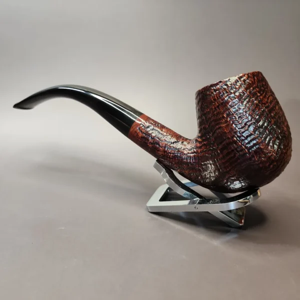 James Upshall Acclaim w/ Bill Taylor Blast Magnum Bent Billiard Estate Briar Pipe, Unsmoked - Image 6