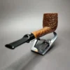 Mastro de Paja 1C + 1 Sun Sandblasted Lovat Estate Briar Pipe, Italian Estates - Image 6