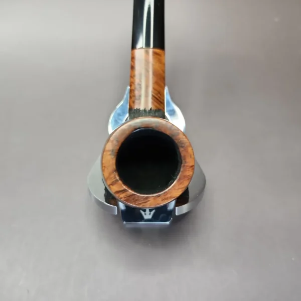 WO Larsen Rustic Panel Shank Billiard Estate Briar Pipe, Danish Estates - Image 6