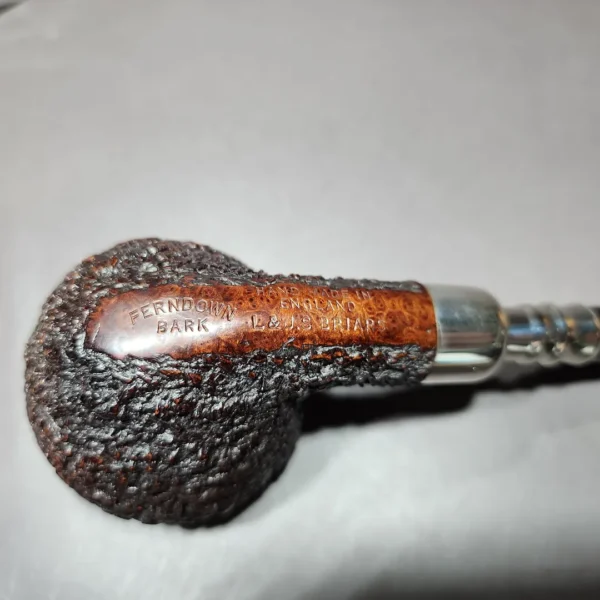 Ferndown Bark 3 Star XL Rhodesian w/ Silver Spigot & Cap Estate Briar Pipe, English Estates - Image 7
