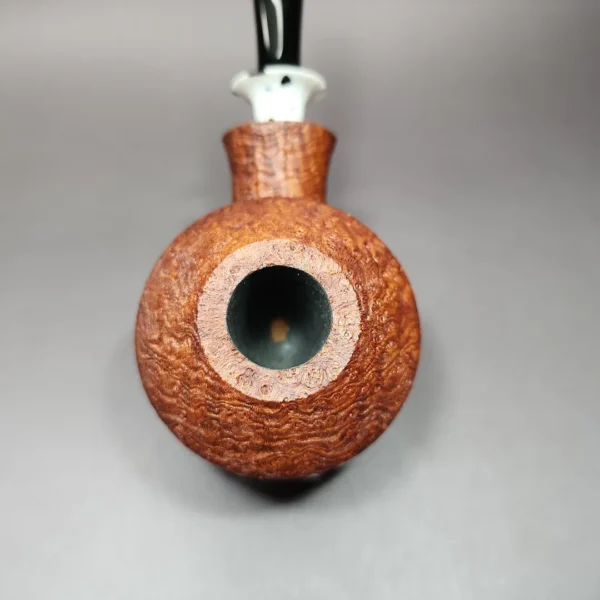 Pipe Tristan Sandblasted Bulldog w/ Durat Handmade Briar Pipe, New - Image 7