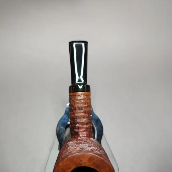 Bennie Joe Rusticated Nosewarmer Stack Handmade Briar Pipe, New - Image 7