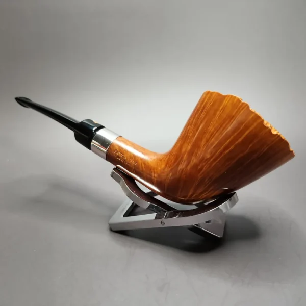 Claudio Cavicchi CCCC Smooth Plateau Dublin w/ Silver Estate Briar Pipe, Unsmoked - Image 7