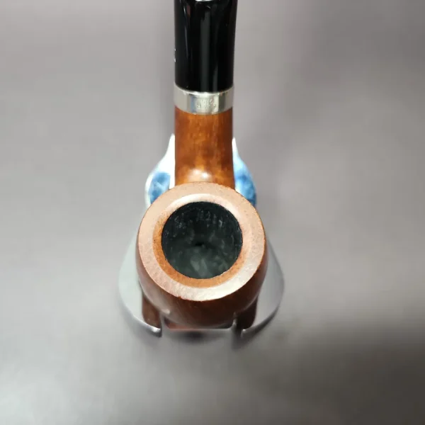 Gigi Fiamma Smooth Bent Billiard Estate Briar Pipe, Unsmoked, 9mm - Image 7