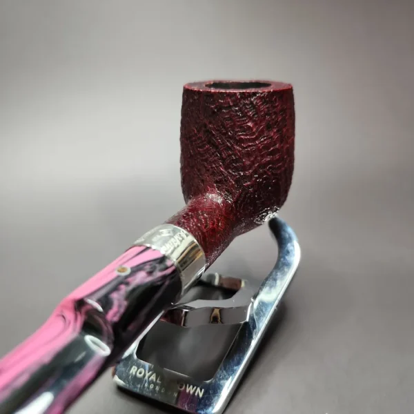 Ashton 2021 Brindle XXX Sandblasted Billiard Estate Briar Pipe, English Estates - Image 7