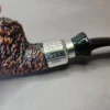 Brebbia First Rusticated Author w/ Silver Estate Briar Pipe, Italian Estates - Image 7