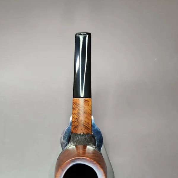 WO Larsen Rustic Panel Shank Billiard Estate Briar Pipe, Danish Estates - Image 7