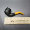 Rattray's Six Friends 20 Rusticated Bent Billiard Estate Briar Pipe, Unsmoked, 9mm - Image 8
