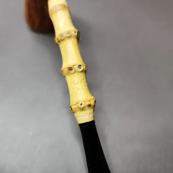 HS Studio Handmade Signature Smooth Bamboo Dublin Estate Briar Pipe, Unsmoked - Image 8