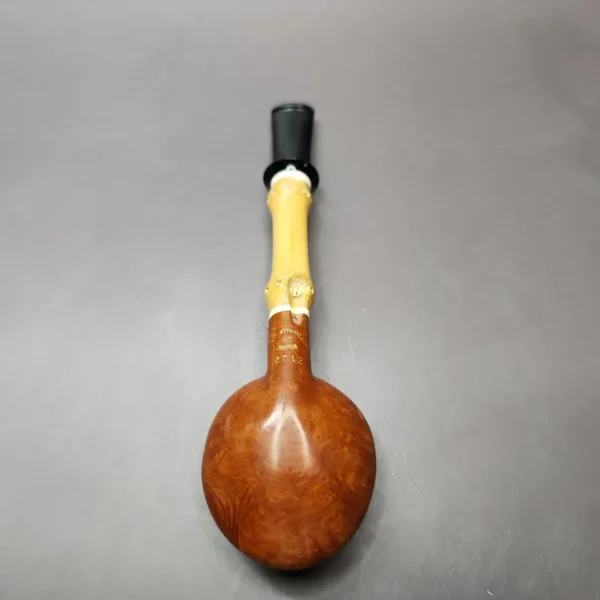 Ichi Kitahara 2012  Smooth Prince w/ Bamboo Estate Briar Pipe, Japanese Estates - Image 8