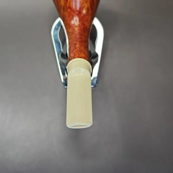 Todd Johnson Phalanx Smooth Horn w/ Bakelite Estate Briar Pipe, Unsmoked - Image 8
