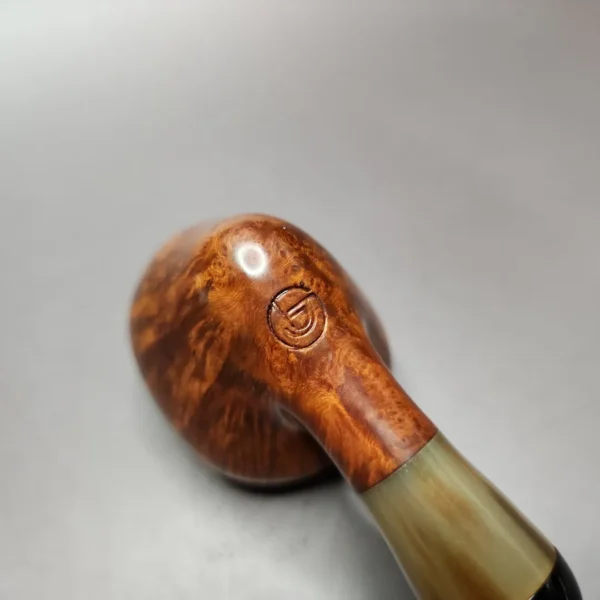Bennie Joe Smooth Strawberry Handmade Briar Pipe, New - Image 8