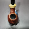 Jared Coles Sandblasted Drunken Brandy Handmade Briar Pipe, New - Image 8