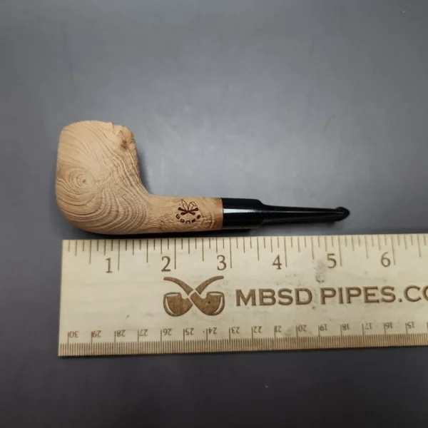 Morgan Bones Sandblasted Saddle Billiard Briar Pipe, New - Image 8