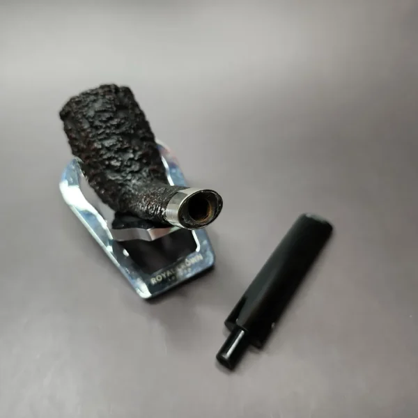 Castello Sea Rock Briar 39 Rusticated Zulu Estate Briar Pipe, Repair Band - Image 8