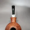 Pipe Tristan Sandblasted Bulldog w/ Durat Handmade Briar Pipe, New - Image 8