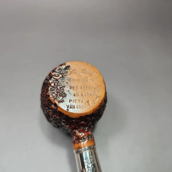 Ser Jacopo Picta Van Gogh 13 Rusticated Poker Estate Briar Pipe, Italian Estates - Image 8