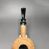Pipe Tristan Sandblasted Squat Rhodesian Handmade Briar Pipe, New - Image 8