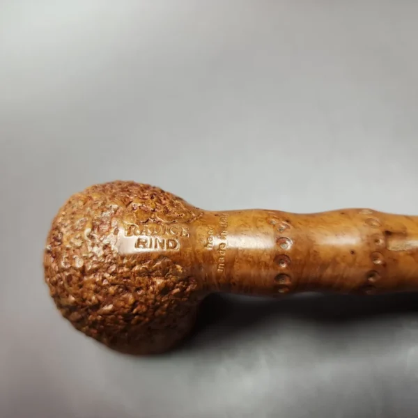 Radice Rind Rusticated Lovat w/ Faux Bamboo Estate Briar Pipe, Italian Estates - Image 8