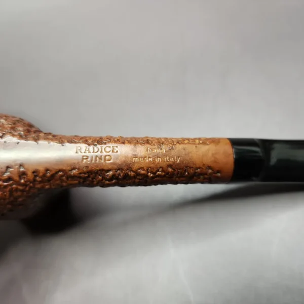 Radice Rind Rusticated Stack Billiard Estate Briar Pipe, Italian Estates - Image 8