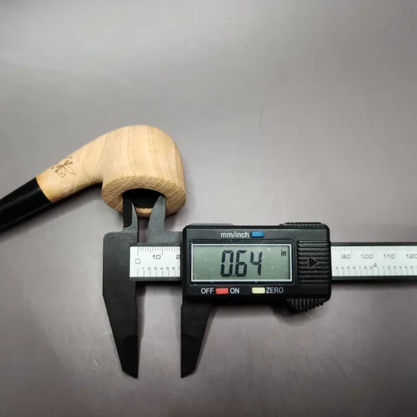 Morgan Bones Small Pot Sandblasted Briar Pipe, New - Image 8