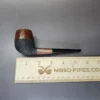 WO Larsen Rustic Panel Shank Billiard Estate Briar Pipe, Danish Estates - Image 8