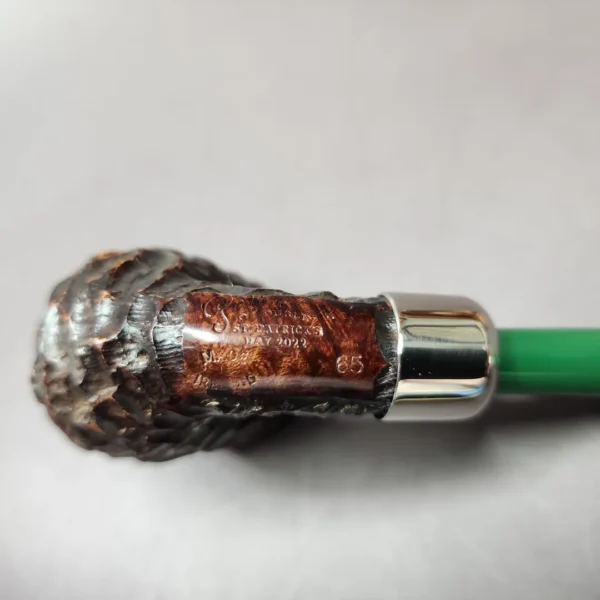 Peterson 2022 Saint Patrick’s Day 65 Bent Billiard Estate Briar Pipe, Unsmoked - Image 8