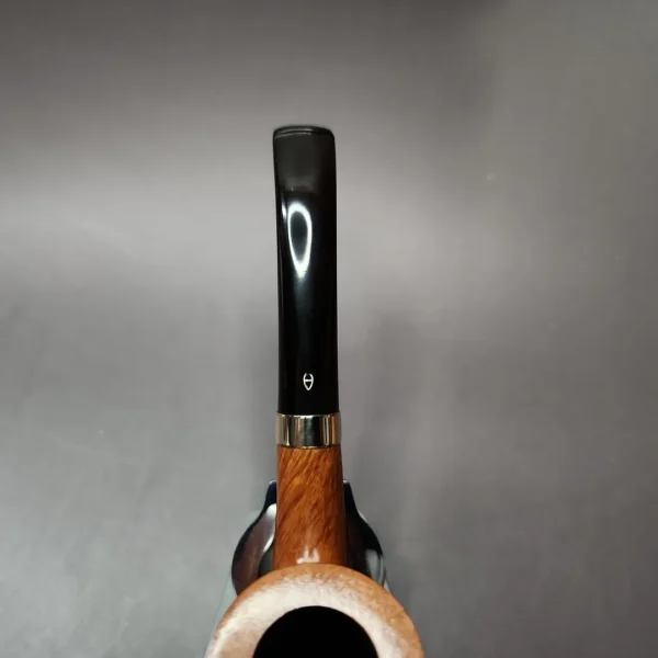 Astleys by Les Wood w/ Gold Band Bent Billiard Estate Briar Pipe, Unsmoked - Image 9