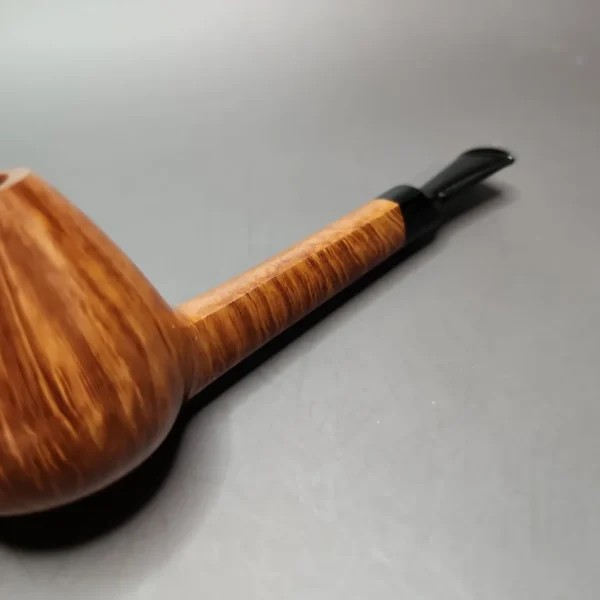 Peter Matzhold 4E Smooth Brandy w/ Teardrop Shank Estate Briar Pipe, Unsmoked - Image 9