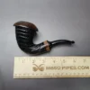 Karim Pipes Handmade Rusticated Calabash Pipe, New - Image 9