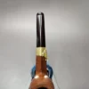 Pre-Kaywoodie KBB Blue Line Bakelite w/ Gold Smooth Billiard Estate Briar Pipe, Unsmoked - Image 9
