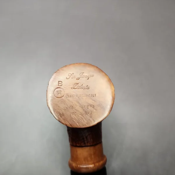 Ser Jacopo Delecta B S2 Sandblasted Poker Estate Briar Pipe, Italian Estates - Image 9