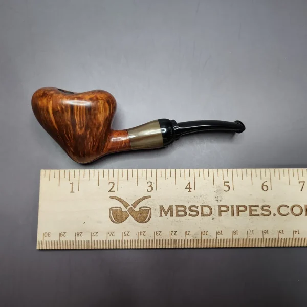 Bennie Joe Smooth Strawberry Handmade Briar Pipe, New - Image 9