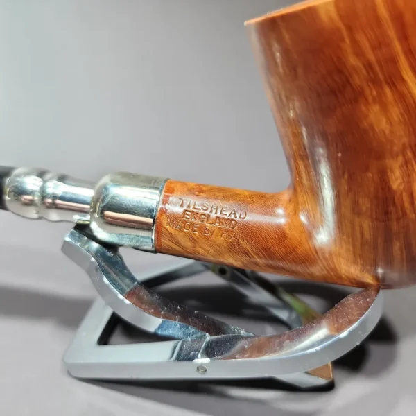 James Upshall P Grade XL Dublin w/ Silver Spigot Estate Briar Pipe, Unsmoked - Image 9