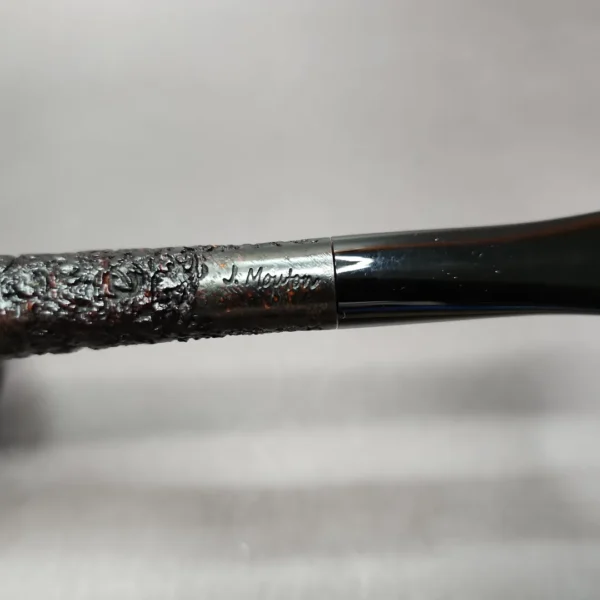 J Mouton Rusticated Liverpool Handmade Briar Pipe, New - Image 9