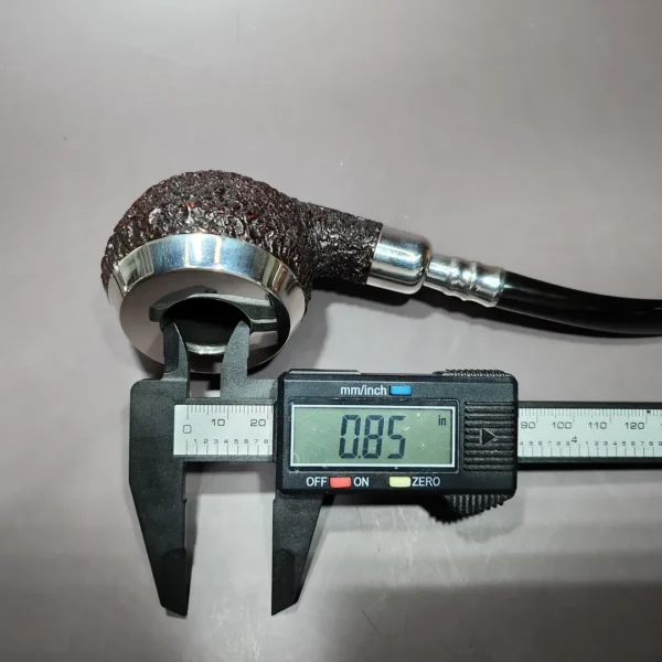 Ferndown Bark 3 Star XL Rhodesian w/ Silver Spigot & Cap Estate Briar Pipe, English Estates - Image 9