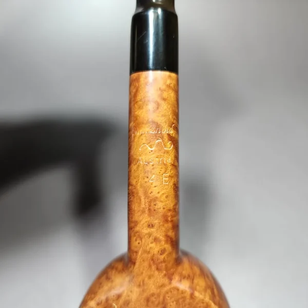 Peter Matzhold 4E Smooth Brandy Estate Briar Pipe, Austrian Estates - Image 9