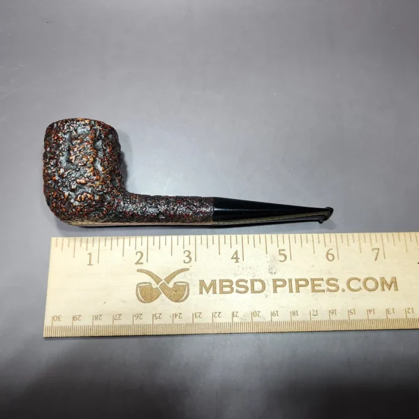 Castello 1950s Sea Rock 15A Rusticated Billiard Estate Briar Pipe, Italian Estates - Image 9