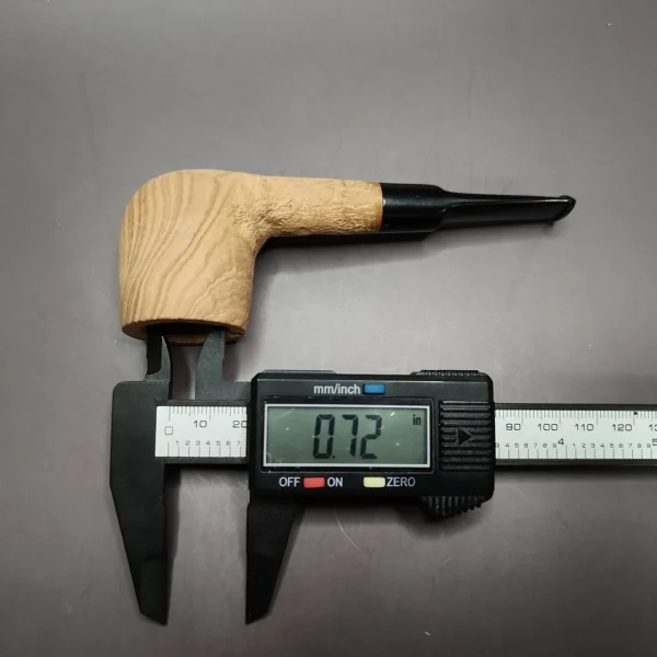 Morgan Bones Sandblasted Saddle Billiard Briar Pipe, New - Image 9